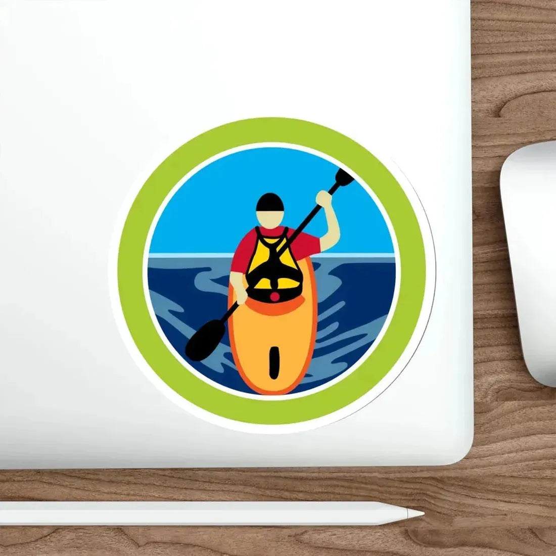 Kayaking (Boy Scouts Merit Badge) STICKER Vinyl Die-Cut Decal - The Sticker Space