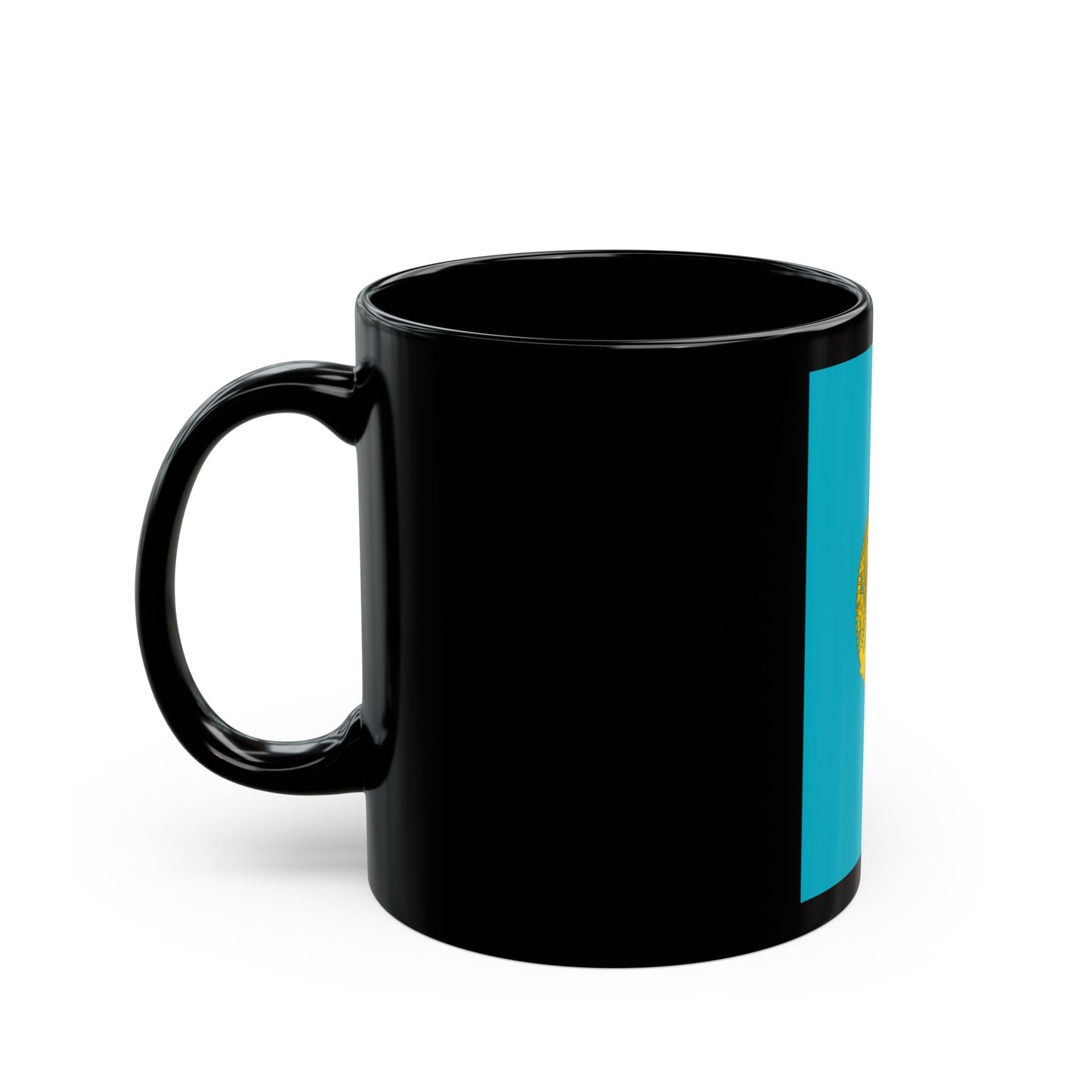 Kazakh Passport - Black Coffee Mug