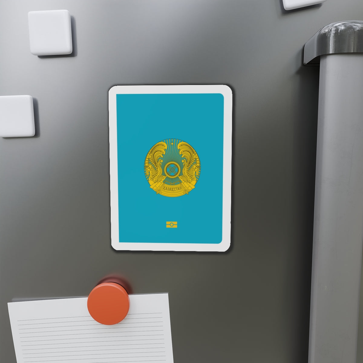 Kazakh Passport - Die-Cut Magnet-The Sticker Space