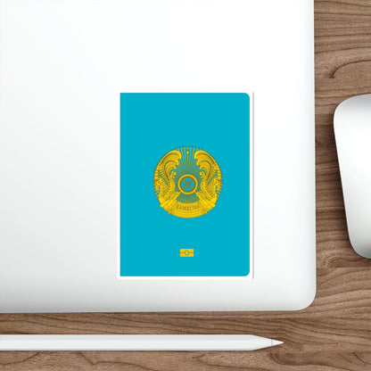 Kazakh Passport STICKER Vinyl Die-Cut Decal-The Sticker Space