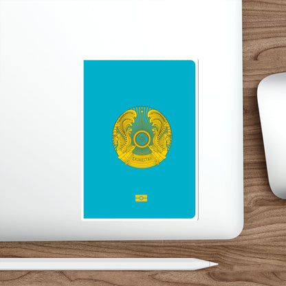 Kazakh Passport STICKER Vinyl Die-Cut Decal-The Sticker Space