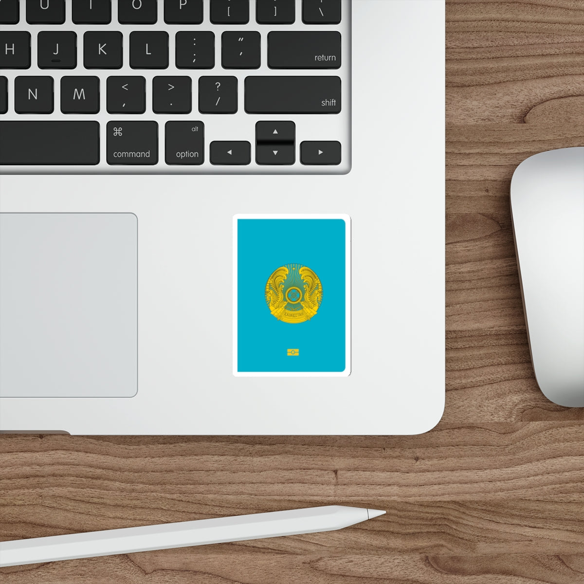 Kazakh Passport STICKER Vinyl Die-Cut Decal-The Sticker Space