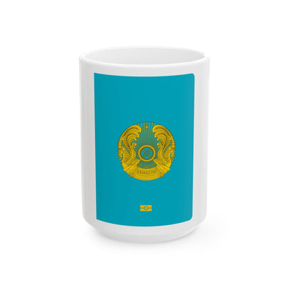 Kazakh Passport - White Coffee Mug