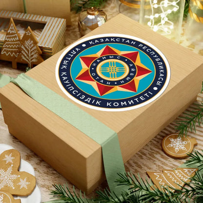 Эмблема КНБ РК (Kazakhstan) (Coat of Arms) STICKER Vinyl Kiss-Cut Decal - The Sticker Space