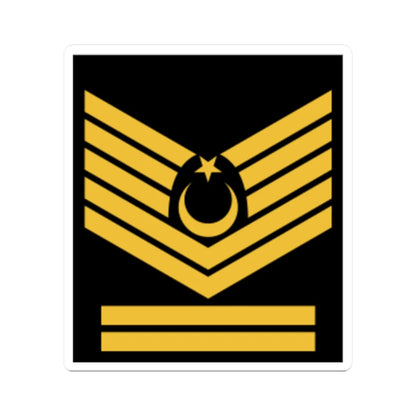 Kıdemli Başçavuş rütbe (Turkey) (Military Rank) STICKER Vinyl Kiss-Cut Decal 2 Inch White - The Sticker Space