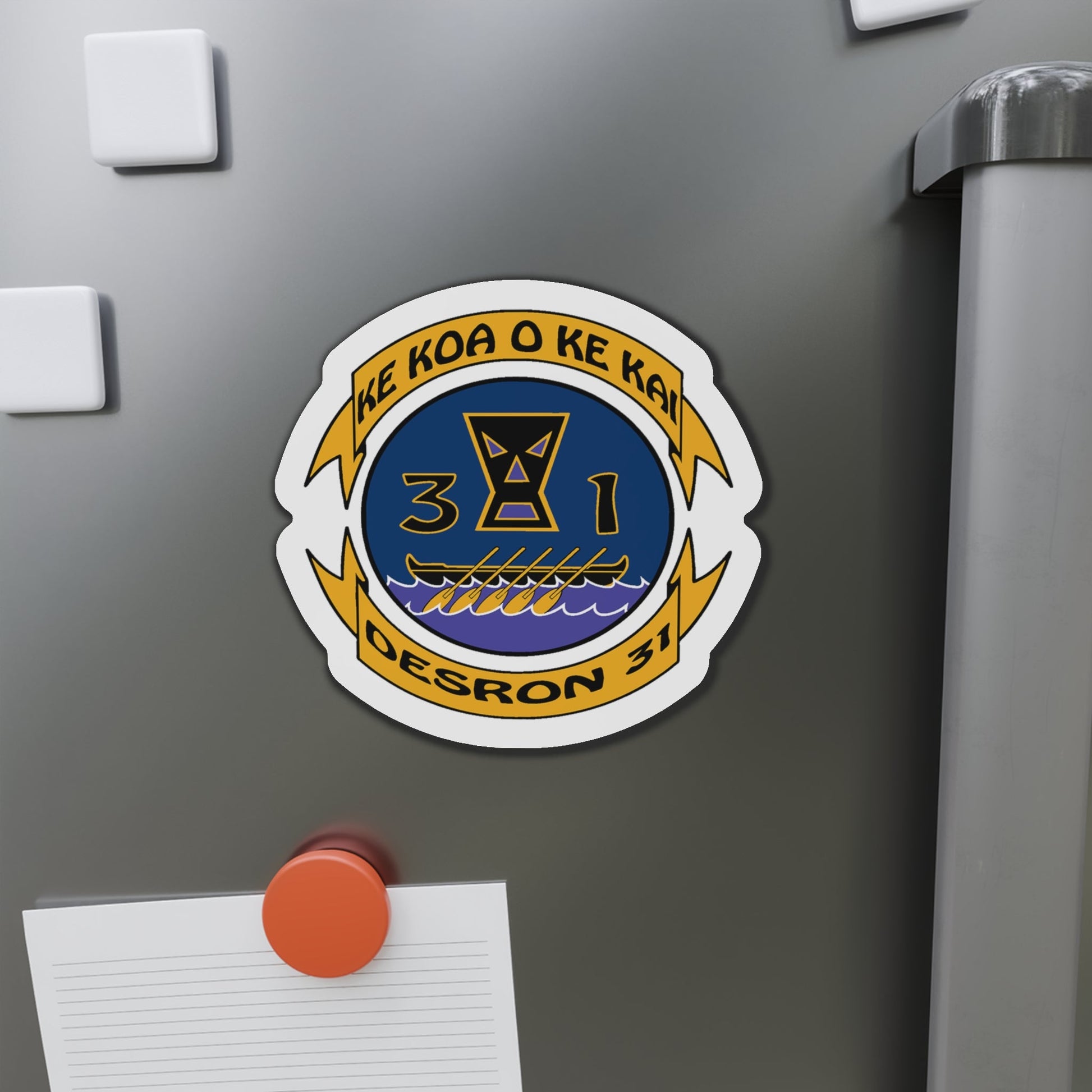 Ke Koa O Ke Kai DESRON 31 (U.S. Navy) Die-Cut Magnet-The Sticker Space