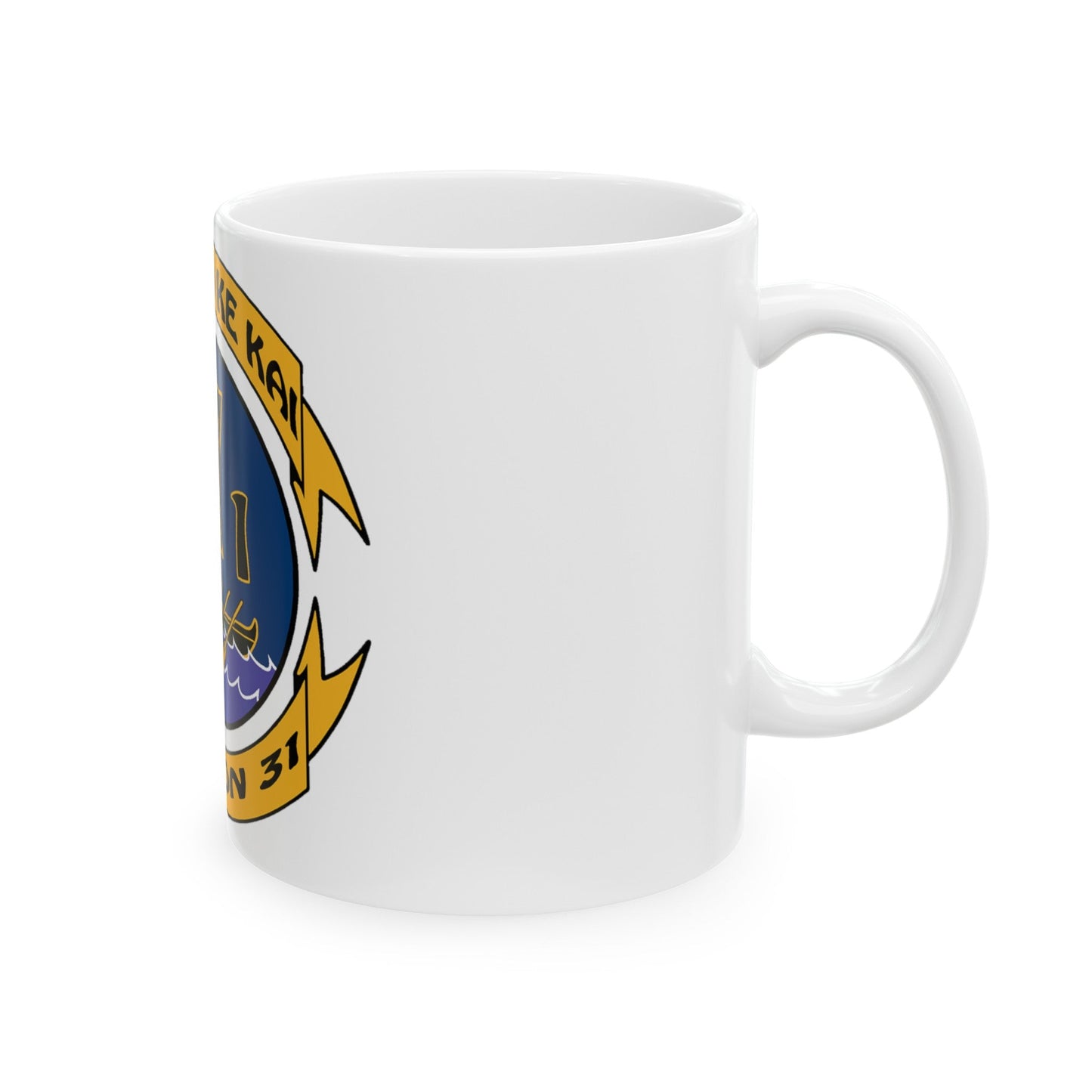 Ke Koa O Ke Kai DESRON 31 (U.S. Navy) White Coffee Mug-The Sticker Space