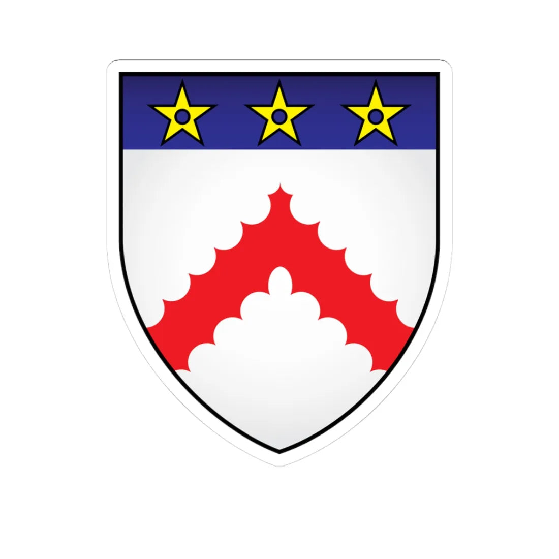 Keble College Oxford Coat Of Arms (England) (Coat of Arms) STICKER Vinyl Kiss-Cut Decal 3 Inch White - The Sticker Space