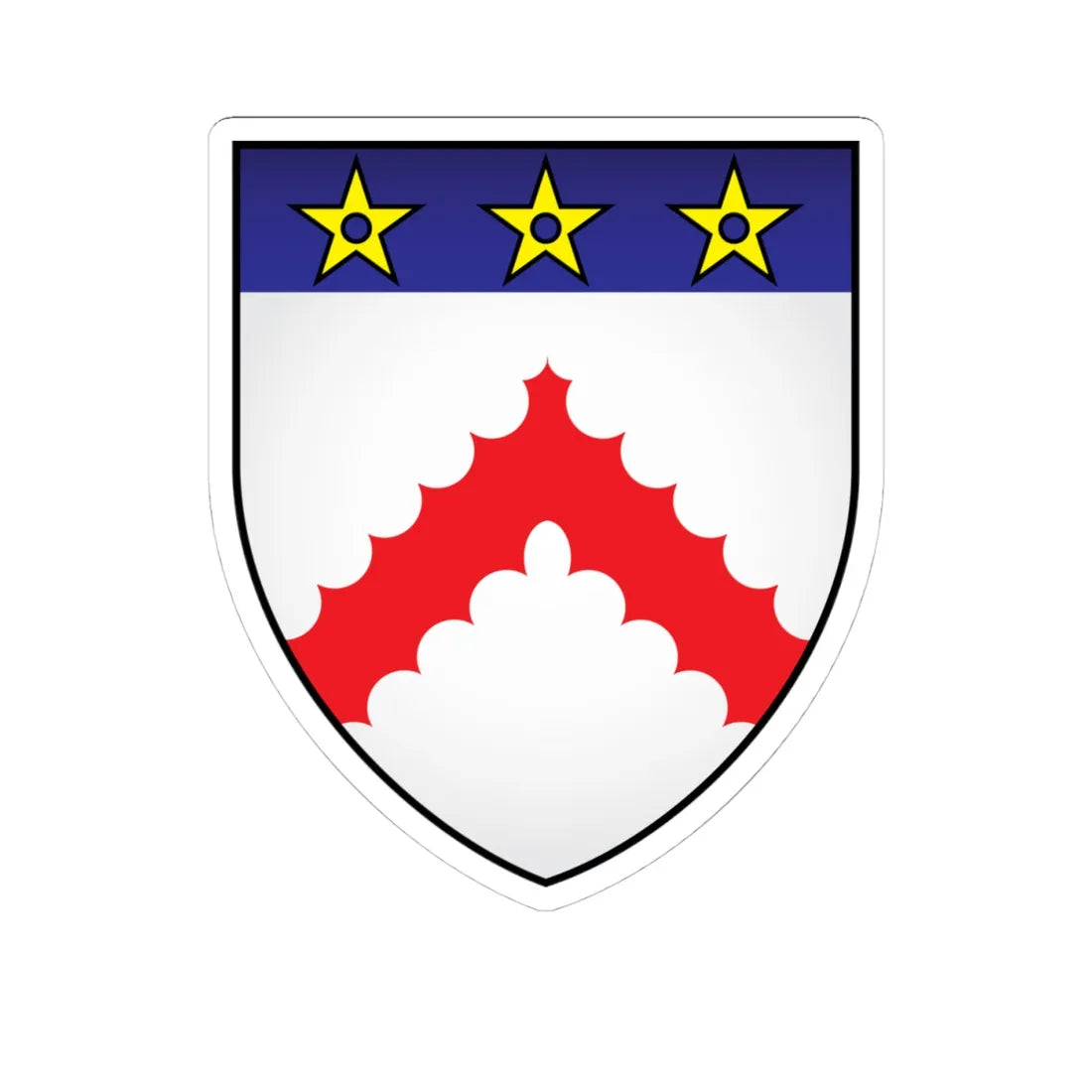 Keble College Oxford Coat Of Arms (England) (Coat of Arms) STICKER Vinyl Kiss-Cut Decal 4 Inch White - The Sticker Space