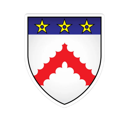 Keble College Oxford Coat Of Arms (England) (Coat of Arms) STICKER Vinyl Kiss-Cut Decal 4 Inch White - The Sticker Space
