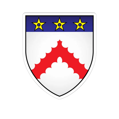 Keble College Oxford Coat Of Arms (England) (Coat of Arms) STICKER Vinyl Kiss-Cut Decal 6 Inch White - The Sticker Space