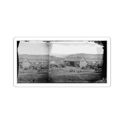 Keedysville, Md., Vicinity.  Smith's Barn, Used as a Hospital After the Battle of Antietam (U.S. Civil War) STICKER Vinyl Kiss-Cut Decal 4 Inch White - The Sticker Space