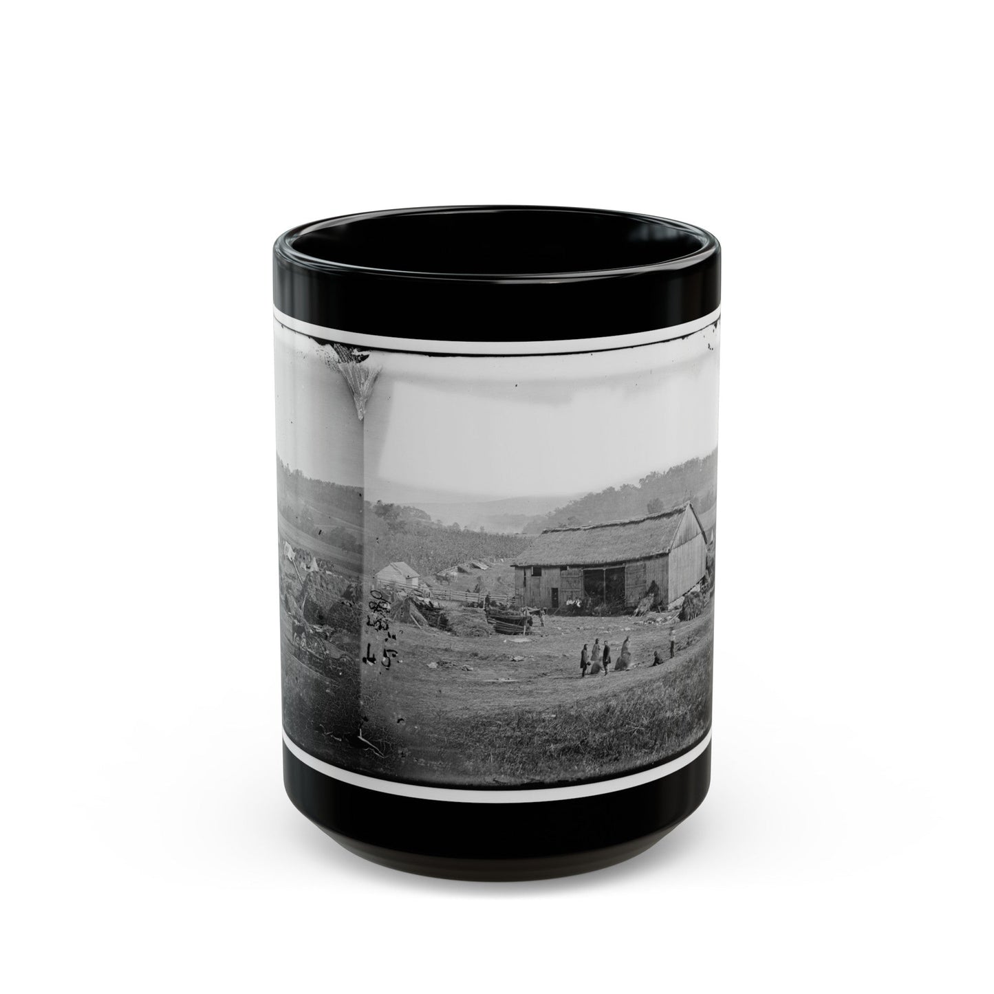 Keedysville, Md., Vicinity. Smith's Barn, Used As A Hospital After The Battle Of Antietam (U.S. Civil War) Black Coffee Mug-15oz-The Sticker Space