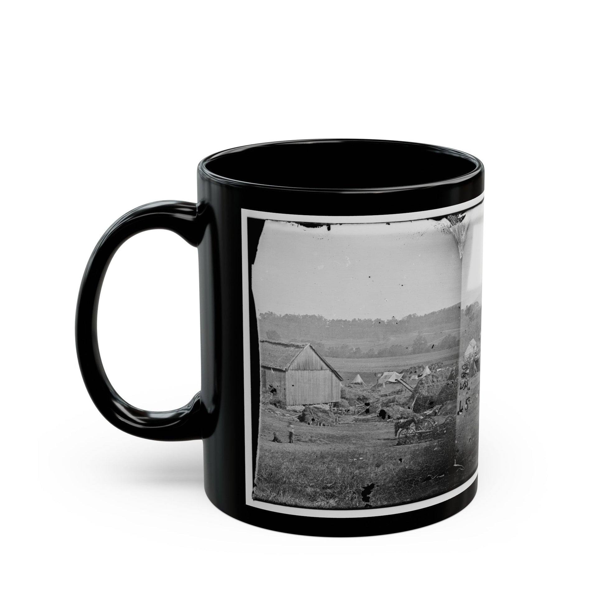 Keedysville, Md., Vicinity. Smith's Barn, Used As A Hospital After The Battle Of Antietam (U.S. Civil War) Black Coffee Mug-The Sticker Space