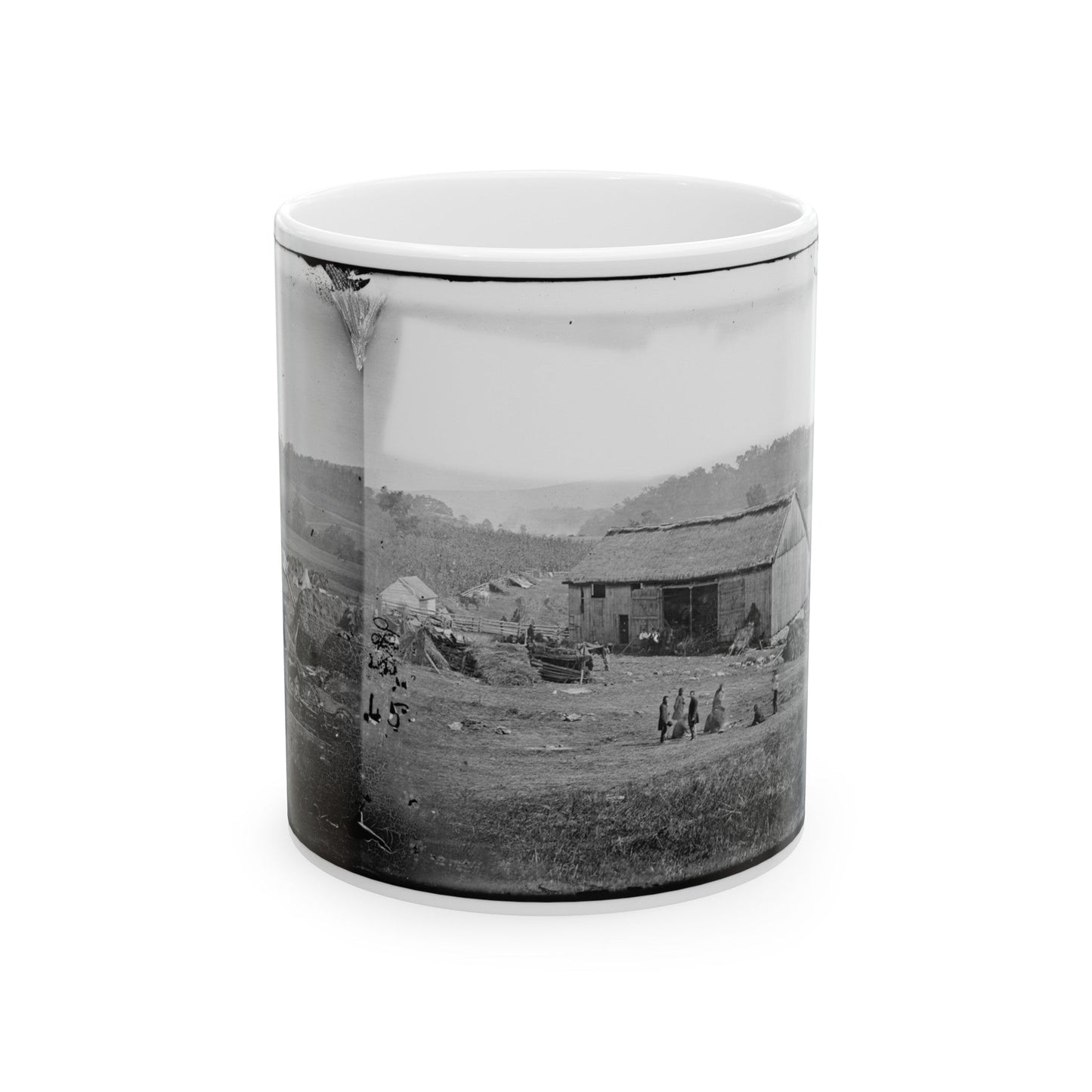 Keedysville, Md., Vicinity. Smith's Barn, Used As A Hospital After The Battle Of Antietam (U.S. Civil War) White Coffee Mug-11oz-The Sticker Space