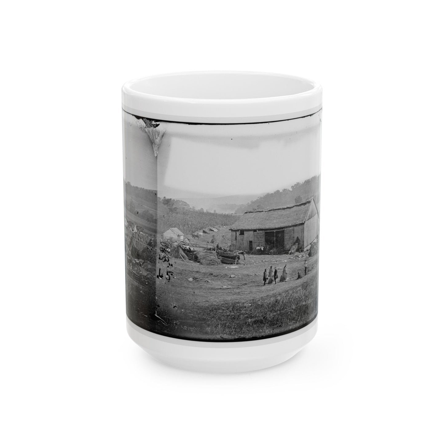 Keedysville, Md., Vicinity. Smith's Barn, Used As A Hospital After The Battle Of Antietam (U.S. Civil War) White Coffee Mug-15oz-The Sticker Space