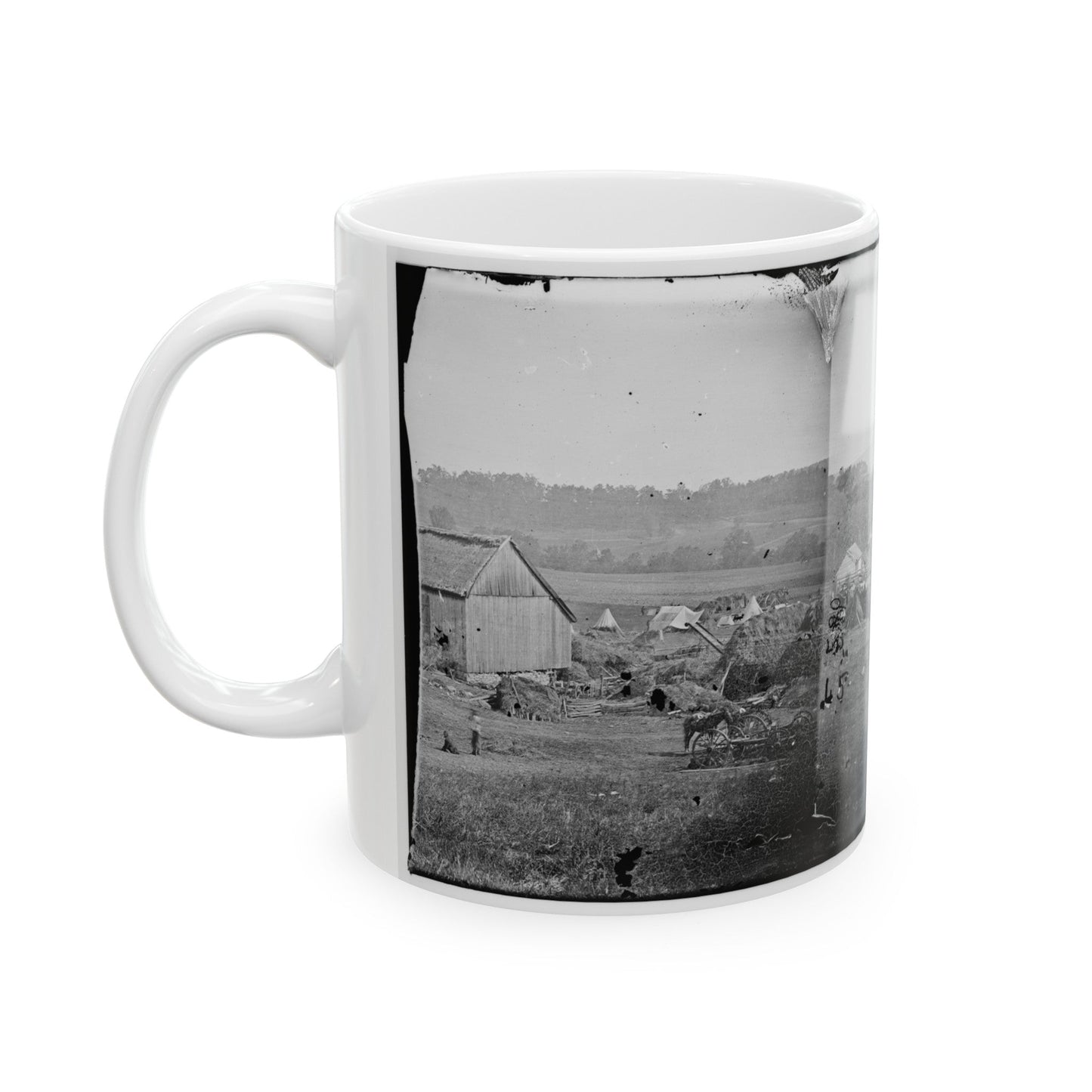 Keedysville, Md., Vicinity. Smith's Barn, Used As A Hospital After The Battle Of Antietam (U.S. Civil War) White Coffee Mug-The Sticker Space