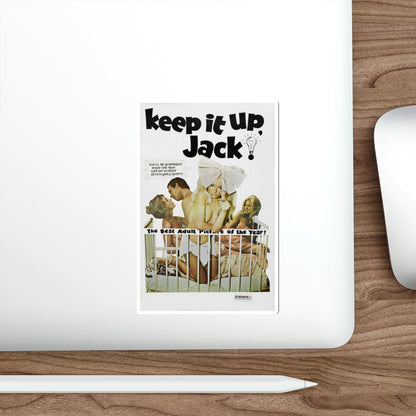 KEEP IT UP, JACK 1974 Movie Poster STICKER Vinyl Die-Cut Decal-The Sticker Space