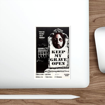 KEEP MY GRAVE OPEN 1977 Movie Poster STICKER Vinyl Die-Cut Decal-The Sticker Space