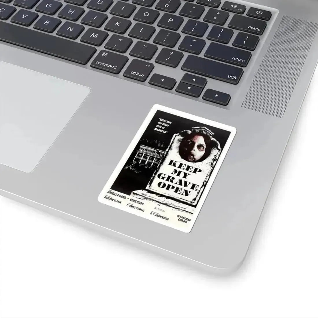 KEEP MY GRAVE OPEN 1977 Movie Poster - STICKER Vinyl Kiss-Cut Decal - The Sticker Space