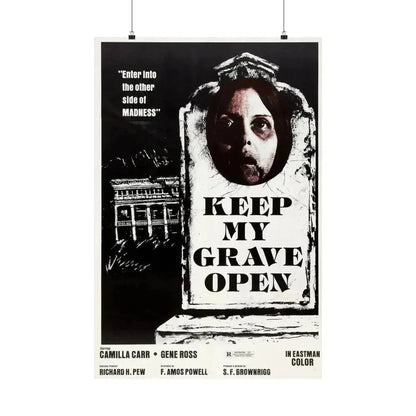 KEEP MY GRAVE OPEN 1977 - Paper Movie Poster 24″ x 36″ Matte - The Sticker Space