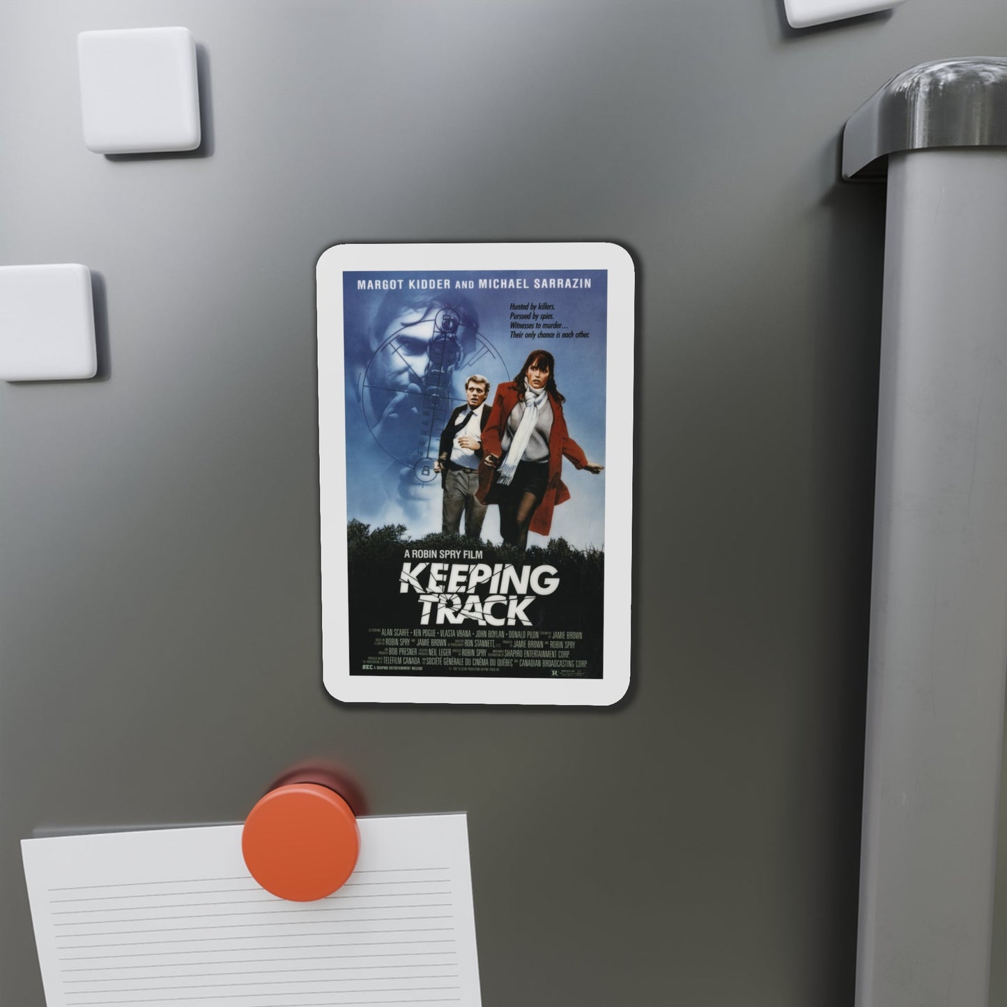 Keeping Track 1985 Movie Poster Die-Cut Magnet-The Sticker Space