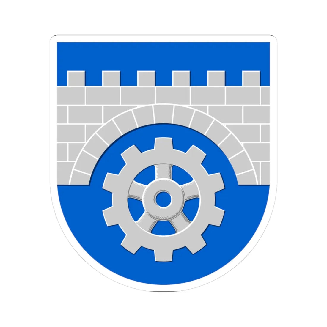 Keikyä.vaakuna (Finland) (Coat of Arms) STICKER Vinyl Kiss-Cut Decal 3 Inch White - The Sticker Space