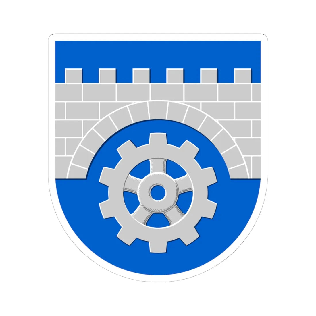 Keikyä.vaakuna (Finland) (Coat of Arms) STICKER Vinyl Kiss-Cut Decal 4 Inch White - The Sticker Space