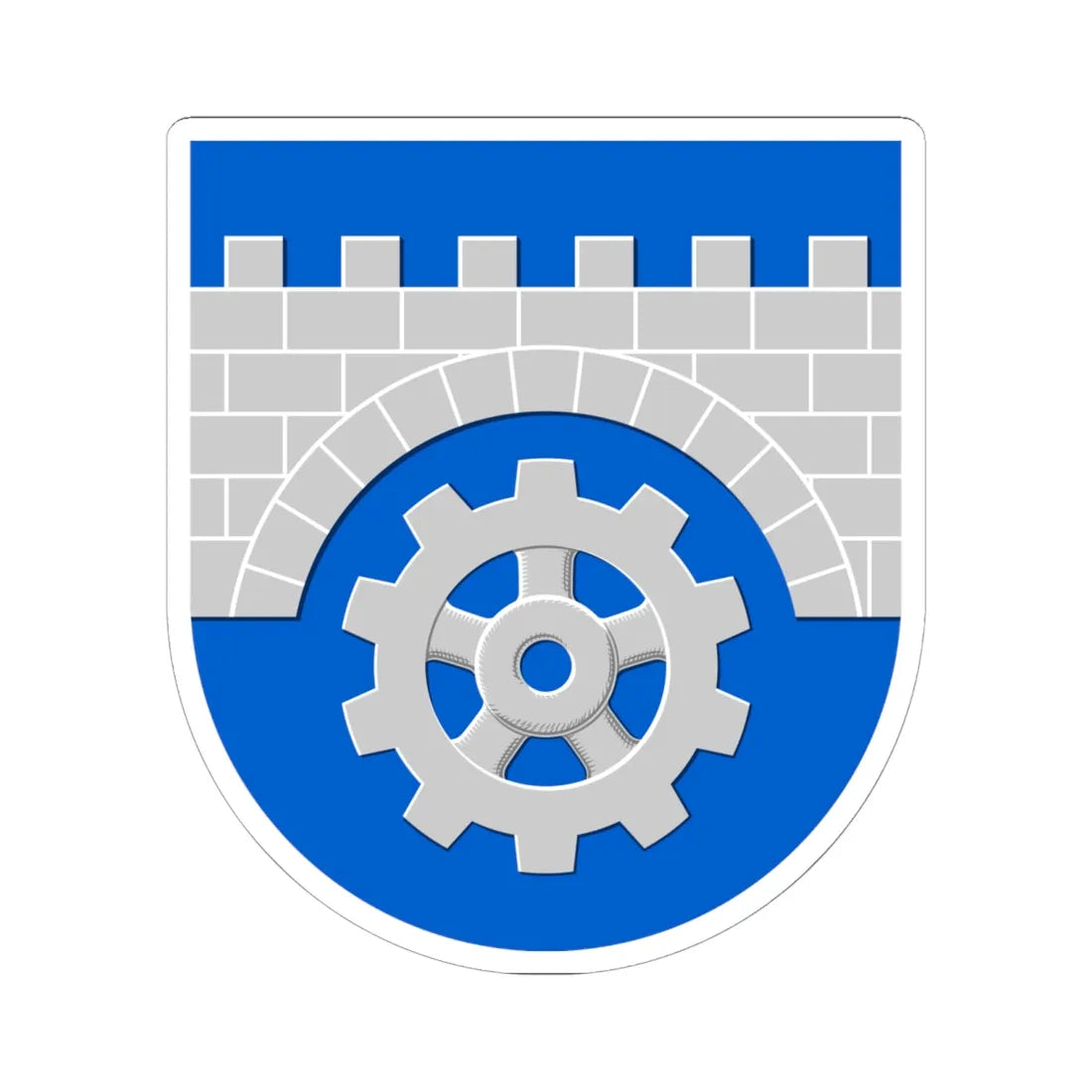 Keikyä.vaakuna (Finland) (Coat of Arms) STICKER Vinyl Kiss-Cut Decal 6 Inch White - The Sticker Space