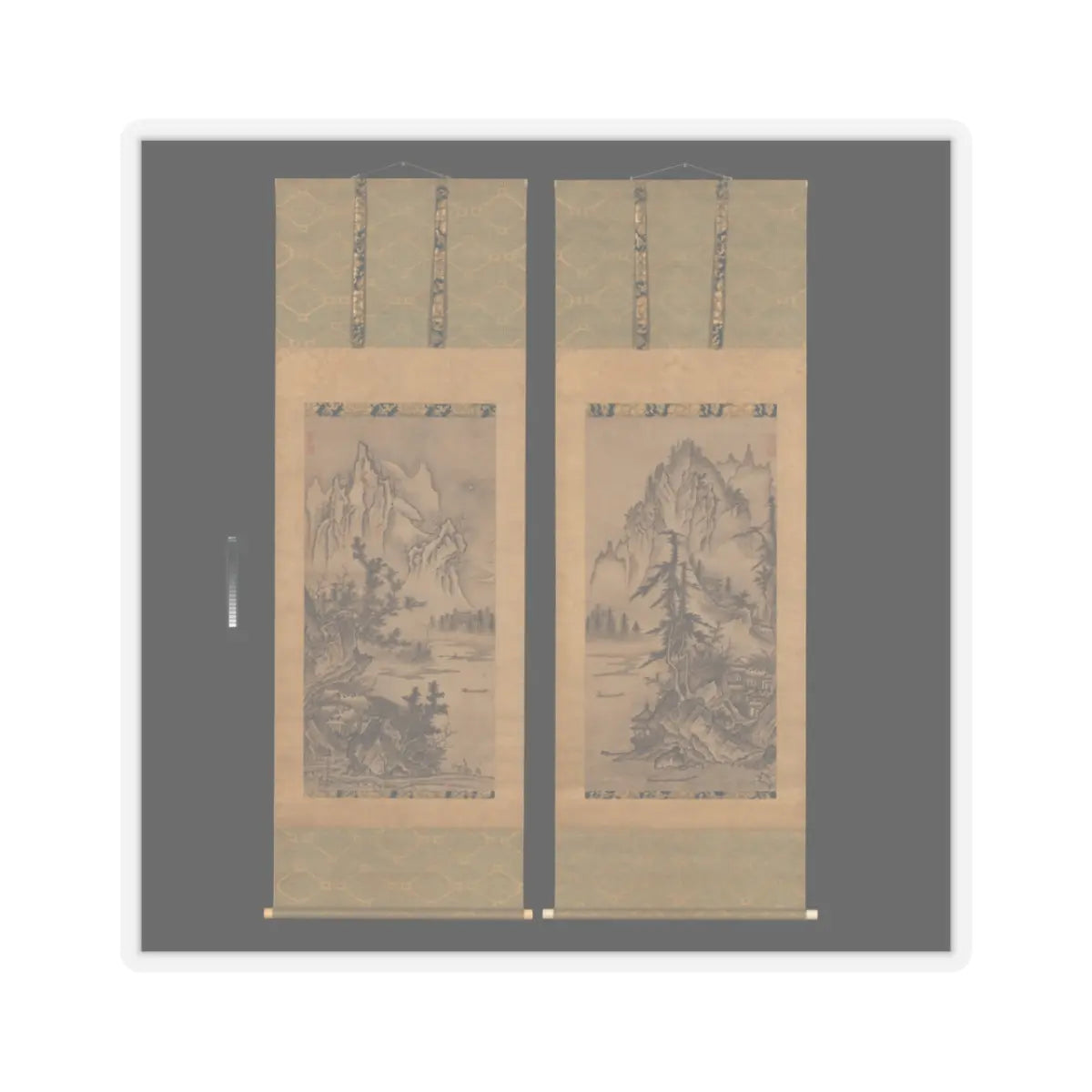 Keison - Landscapes of the Four Seasons - mid-16th century v1 - STICKER Vinyl Kiss-Cut Decal
