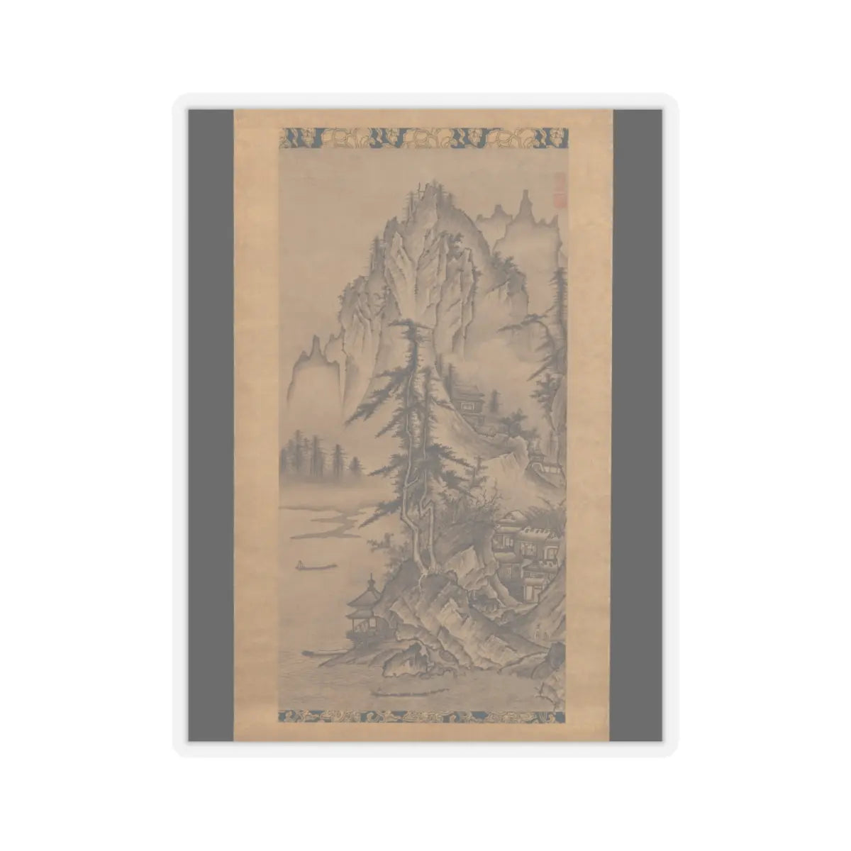 Keison - Landscapes of the Four Seasons - mid-16th century v2 - STICKER Vinyl Kiss-Cut Decal