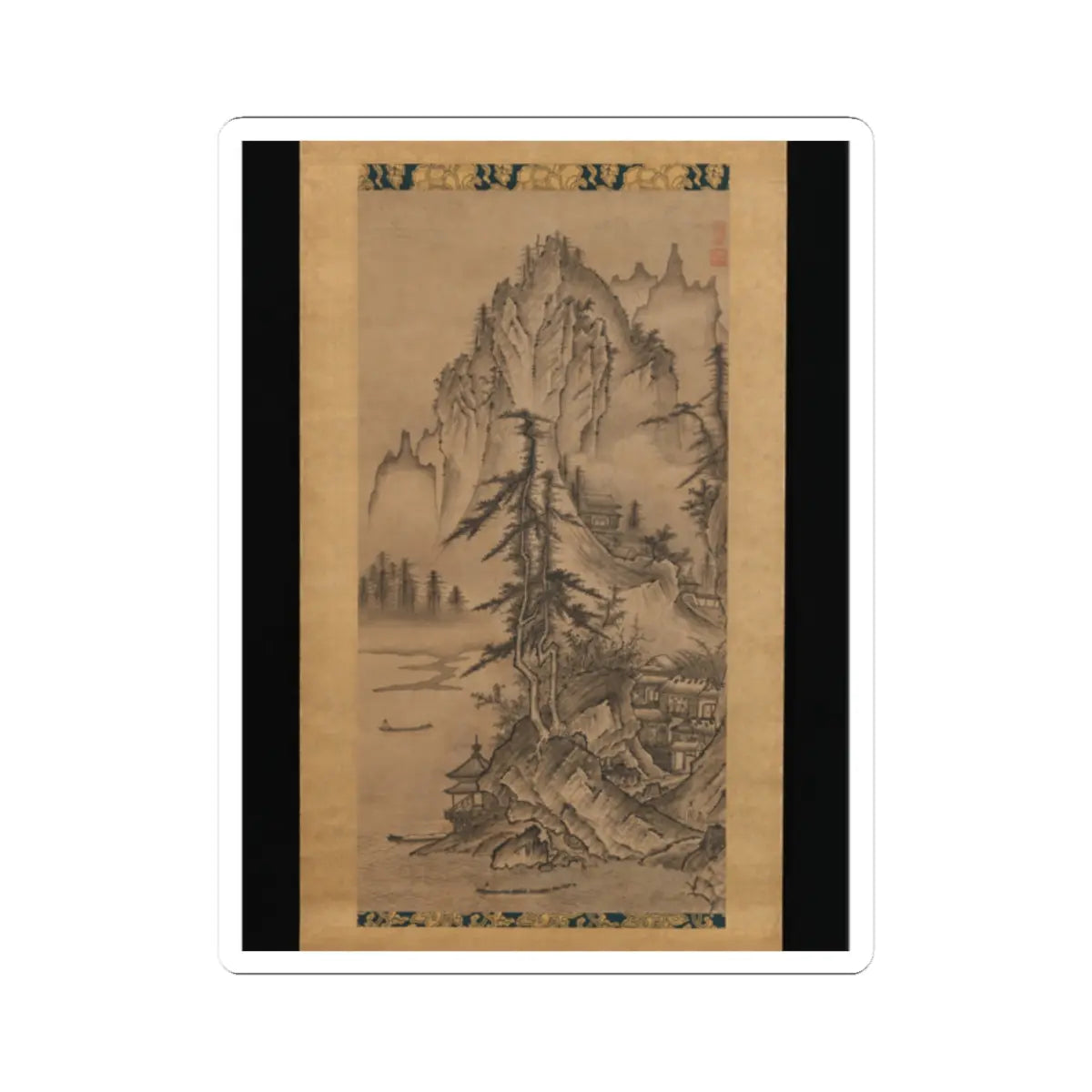 Keison - Landscapes of the Four Seasons - mid-16th century v2 - STICKER Vinyl Kiss-Cut Decal