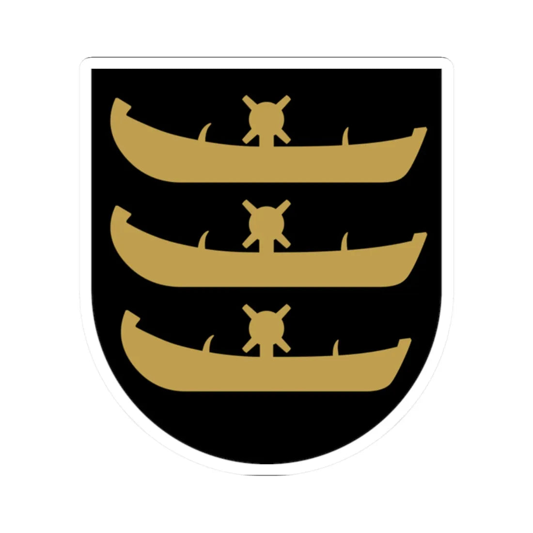 Keitele.vaakuna (Finland) (Coat of Arms) STICKER Vinyl Kiss-Cut Decal 2 Inch White - The Sticker Space