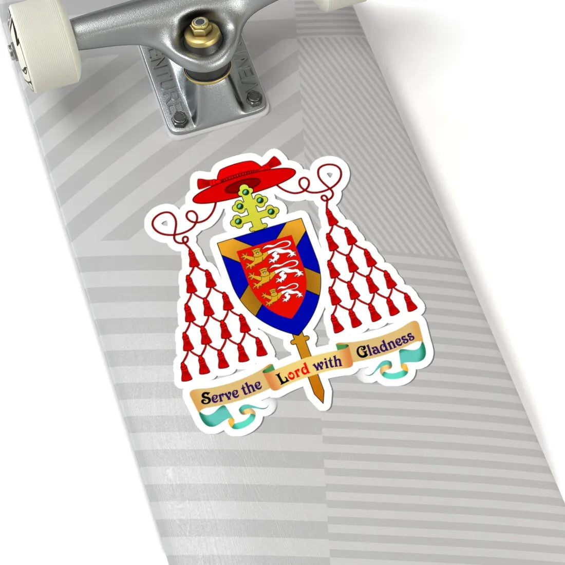 Keith Cardinal OBrien Coat of Arms (United Kingdom) (Coat of Arms) STICKER Vinyl Kiss-Cut Decal - The Sticker Space