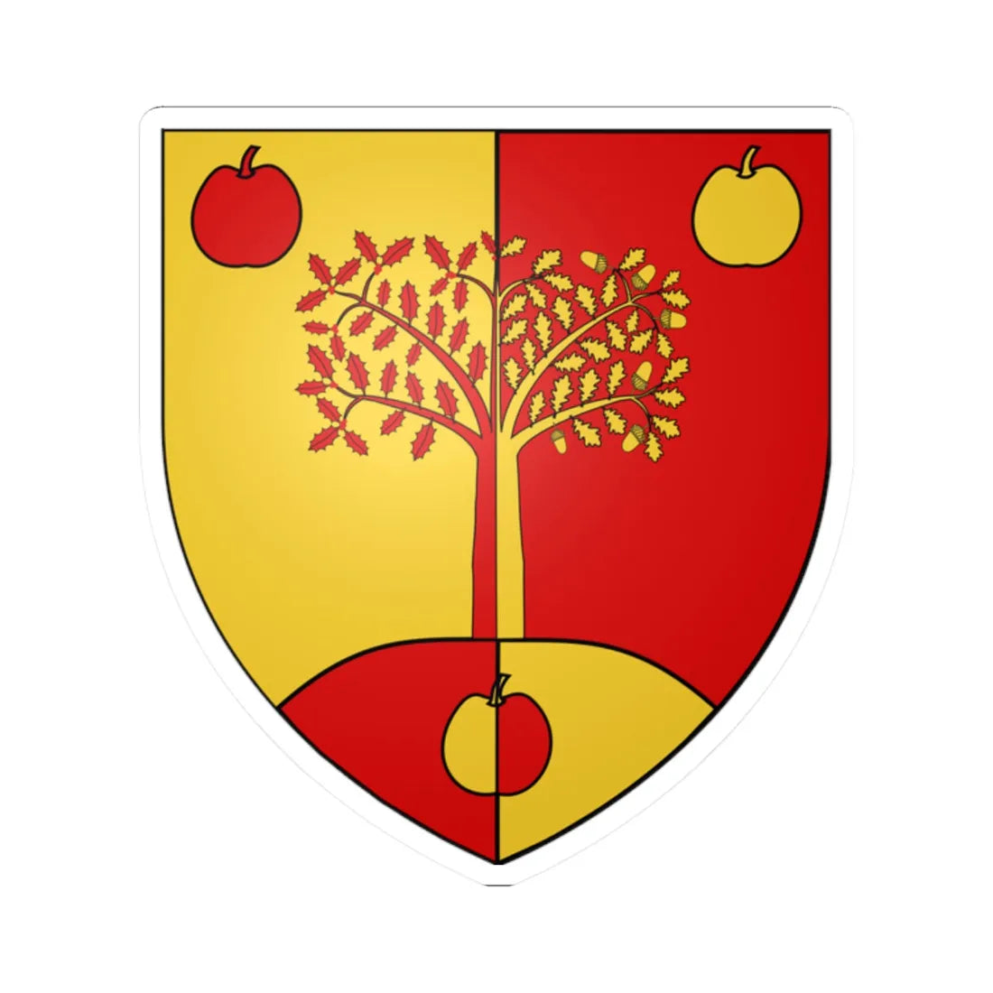 Keith Holyoake Arms (New Zealand) (Coat of Arms) STICKER Vinyl Kiss-Cut Decal 2 Inch White - The Sticker Space