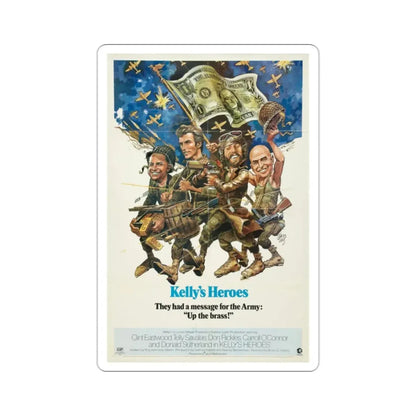Kelly's Heroes 1970 Movie Poster STICKER Vinyl Die-Cut Decal - The Sticker Space