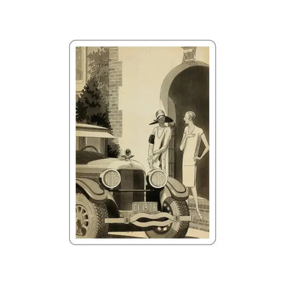 Kelly Tires ad illustration, 1926 (Magazine Illustration) STICKER Vinyl Die-Cut Decal White Die-Cut 3 Inch - The Sticker Space