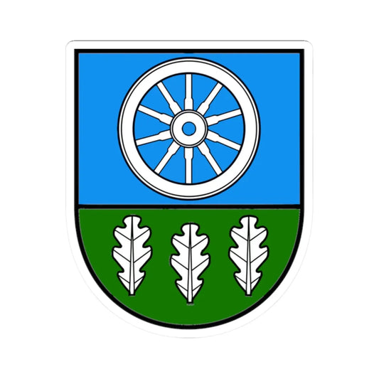 Kelmes-herbas (Lithuania) (Coat of Arms) STICKER Vinyl Kiss-Cut Decal 2 Inch White - The Sticker Space