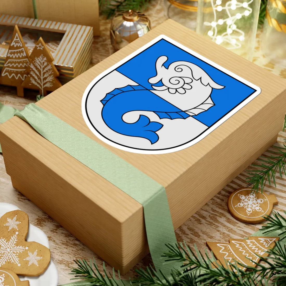 Kemeri COA (Latvia) (Coat of Arms) STICKER Vinyl Kiss-Cut Decal - The Sticker Space