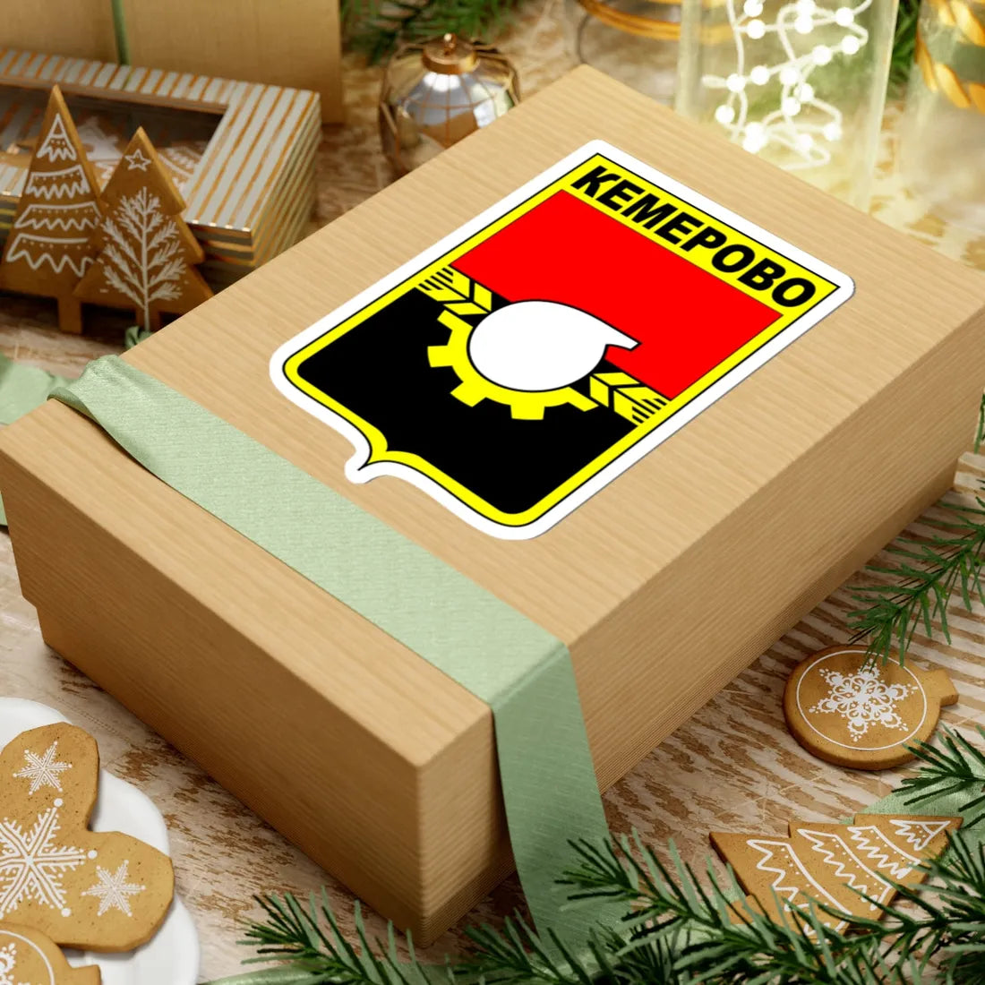 Kemerovo COA (Russia) (Coat of Arms) STICKER Vinyl Kiss-Cut Decal - The Sticker Space