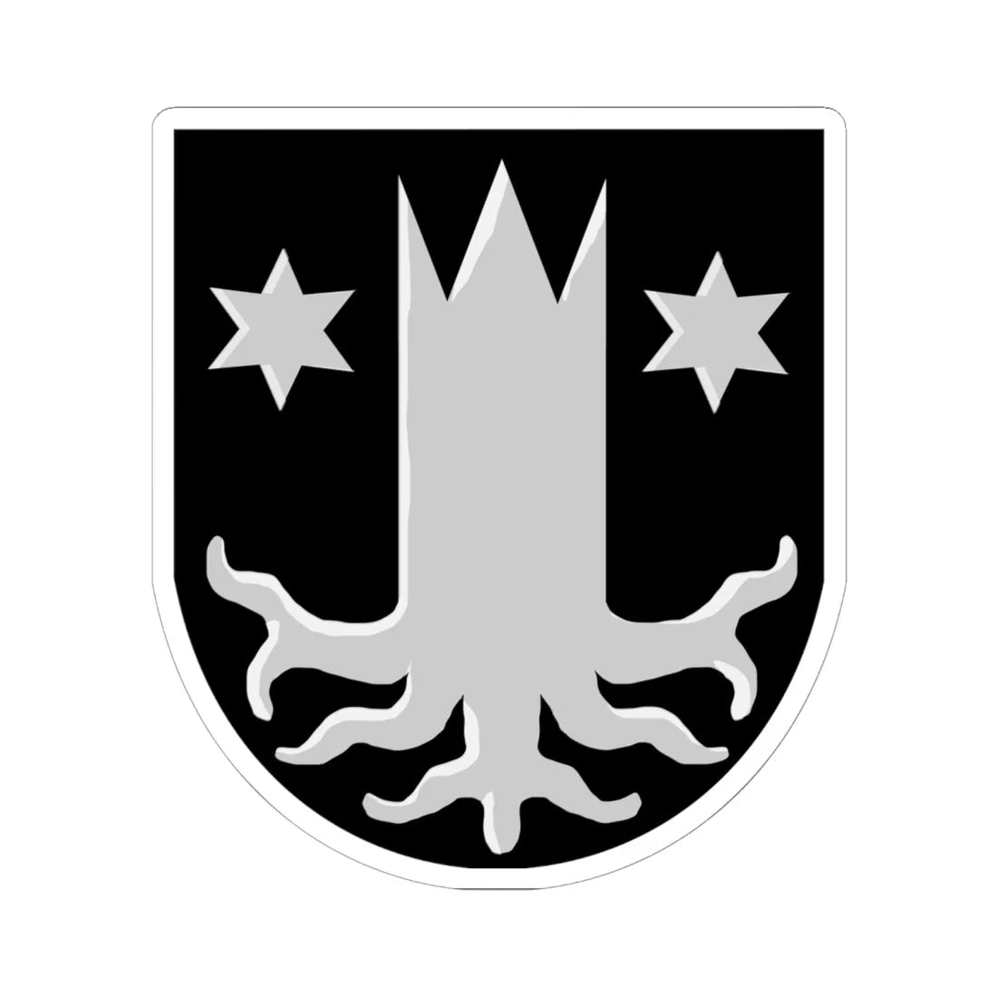 Kemijarvi.vaakuna (Finland) (Coat of Arms) STICKER Vinyl Kiss-Cut Decal 6 Inch White - The Sticker Space