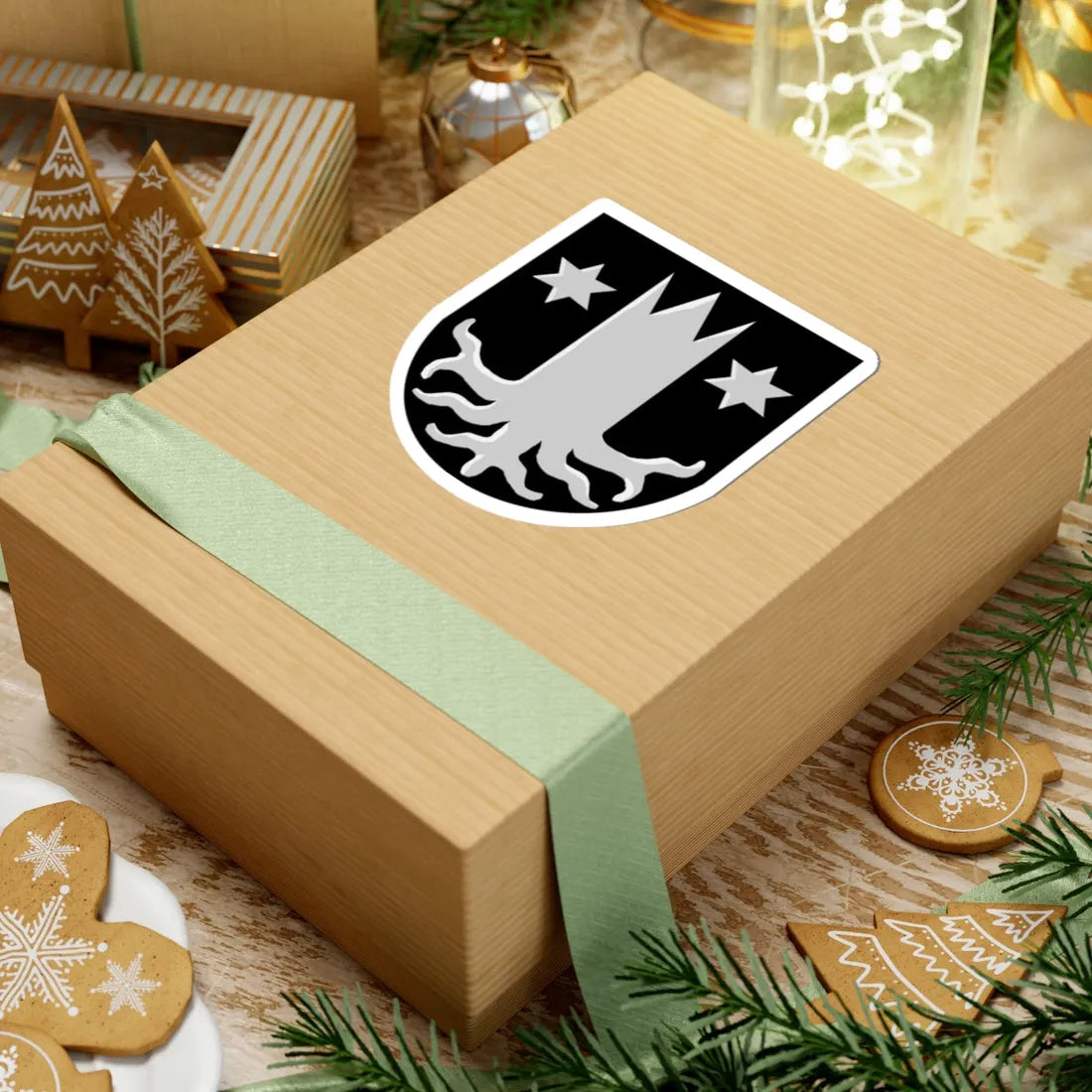 Kemijarvi.vaakuna (Finland) (Coat of Arms) STICKER Vinyl Kiss-Cut Decal - The Sticker Space