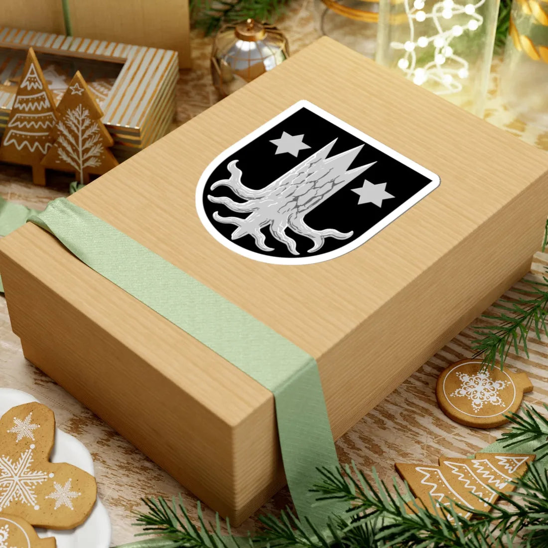 Kemijärvi.vaakuna (Finland) (Coat of Arms) STICKER Vinyl Kiss-Cut Decal - The Sticker Space