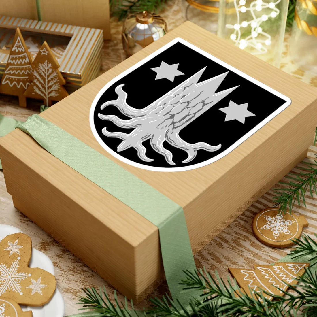 Kemijärvi.vaakuna (Finland) (Coat of Arms) STICKER Vinyl Kiss-Cut Decal - The Sticker Space