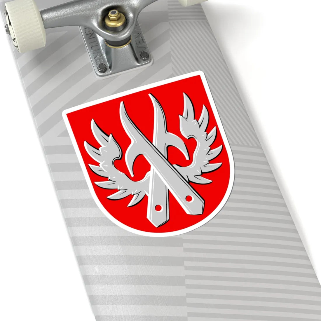 Kemijärvi.vaakuna.1960 (Finland) (Coat of Arms) STICKER Vinyl Kiss-Cut Decal - The Sticker Space