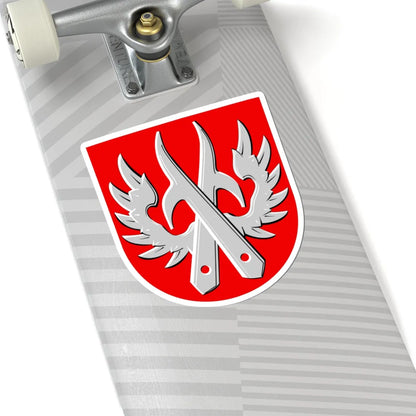 Kemijärvi.vaakuna.1960 (Finland) (Coat of Arms) STICKER Vinyl Kiss-Cut Decal - The Sticker Space