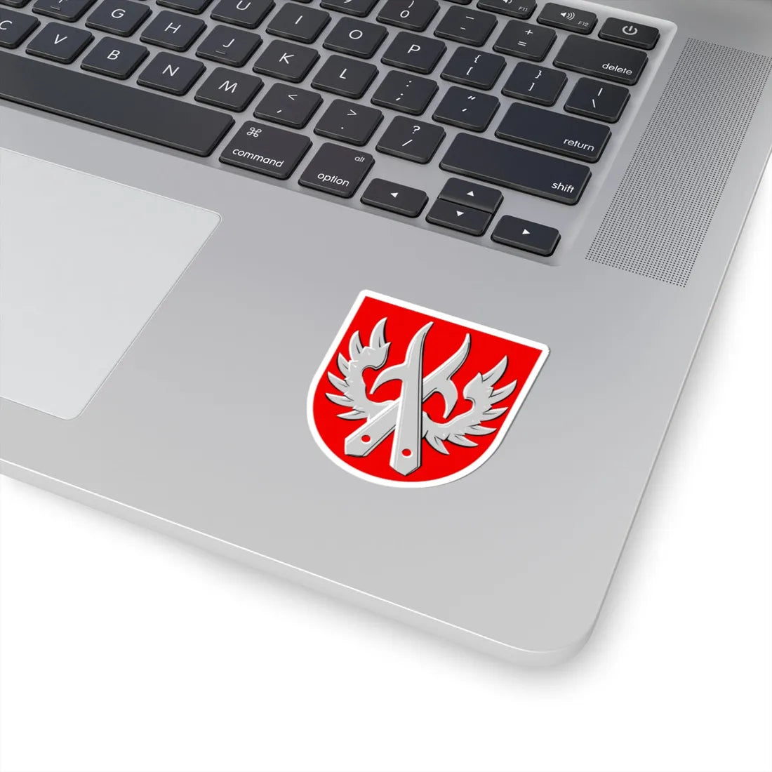 Kemijärvi.vaakuna.1960 (Finland) (Coat of Arms) STICKER Vinyl Kiss-Cut Decal - The Sticker Space