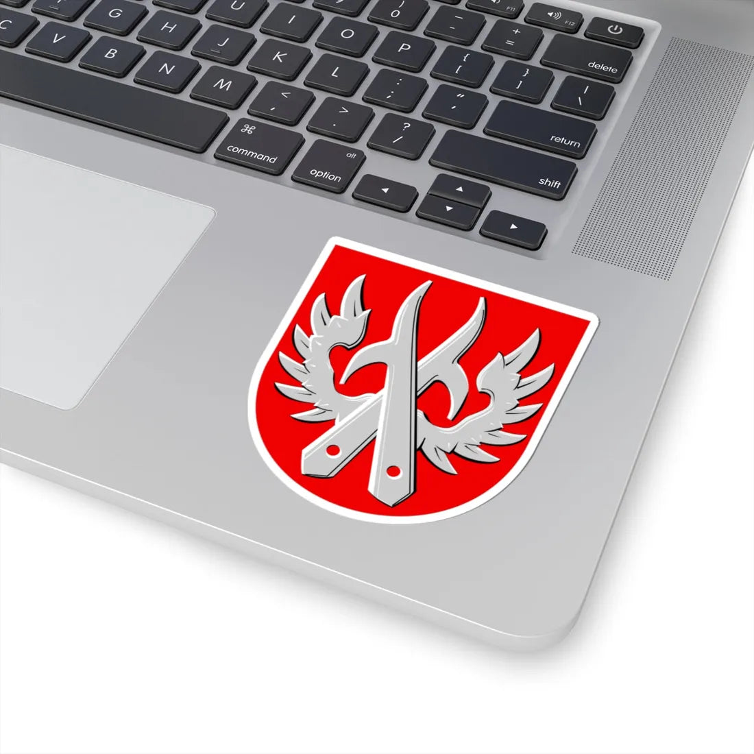 Kemijärvi.vaakuna.1960 (Finland) (Coat of Arms) STICKER Vinyl Kiss-Cut Decal - The Sticker Space