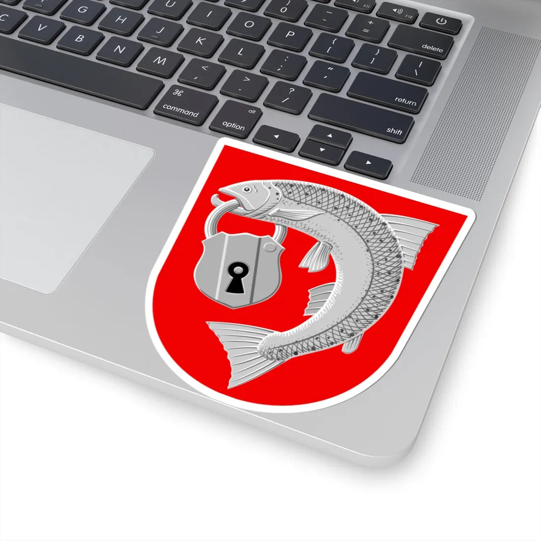 Keminmaa.vaakuna (Finland) (Coat of Arms) STICKER Vinyl Kiss-Cut Decal - The Sticker Space