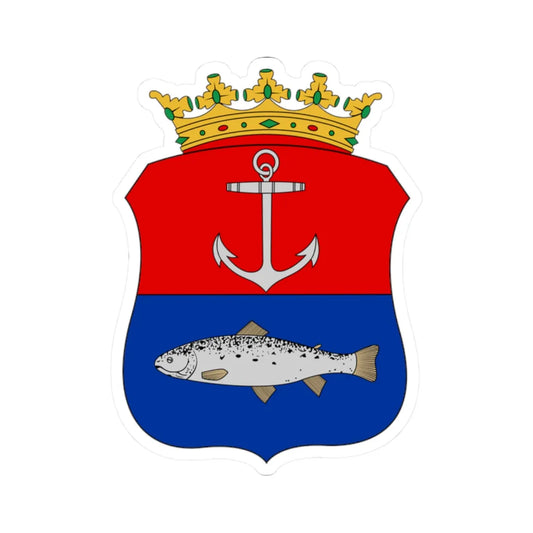 Kemi.vaakuna (Finland) (Coat of Arms) STICKER Vinyl Kiss-Cut Decal 2 Inch White - The Sticker Space